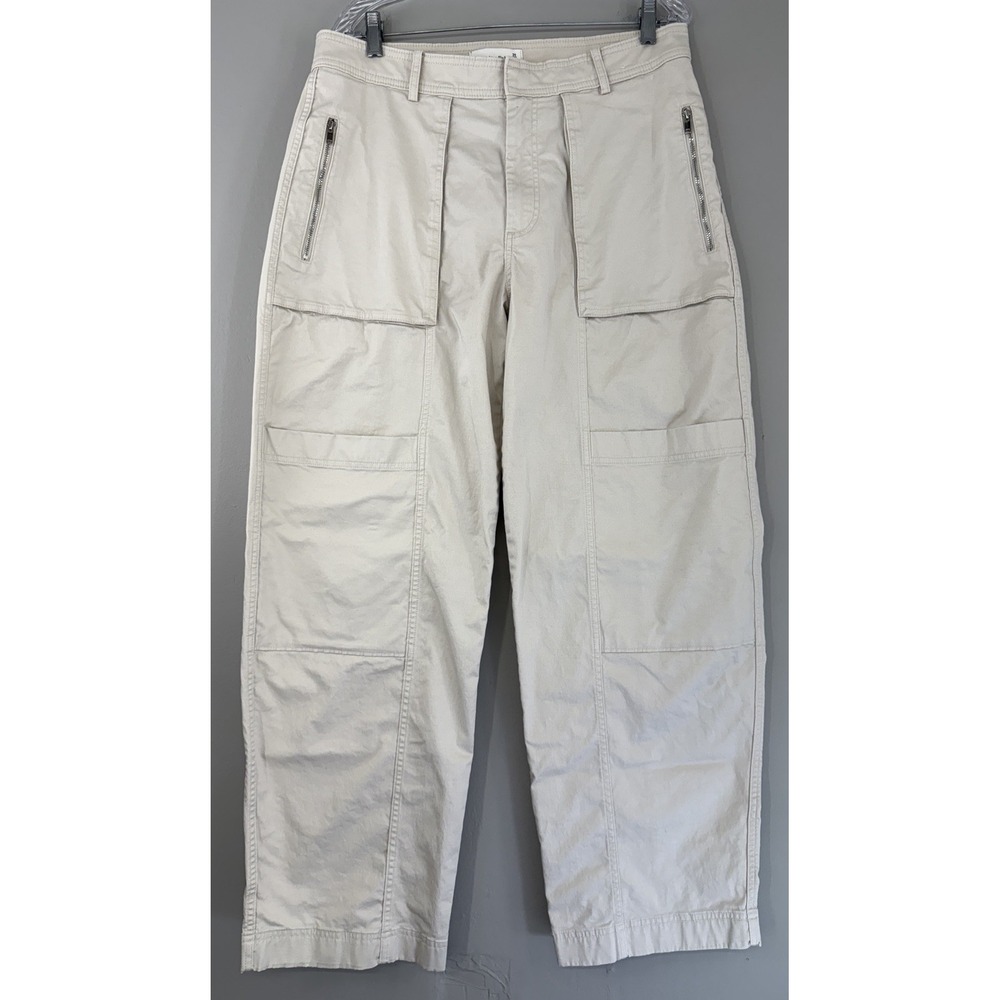 Abercrombie & Fitch Baggy Cargo‎ Jeans Women's 31/12L High Rise Actual (34x31.5)